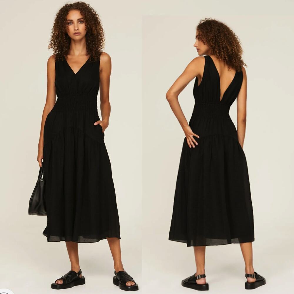 VINCE Smocked Waist Dress - Size XL